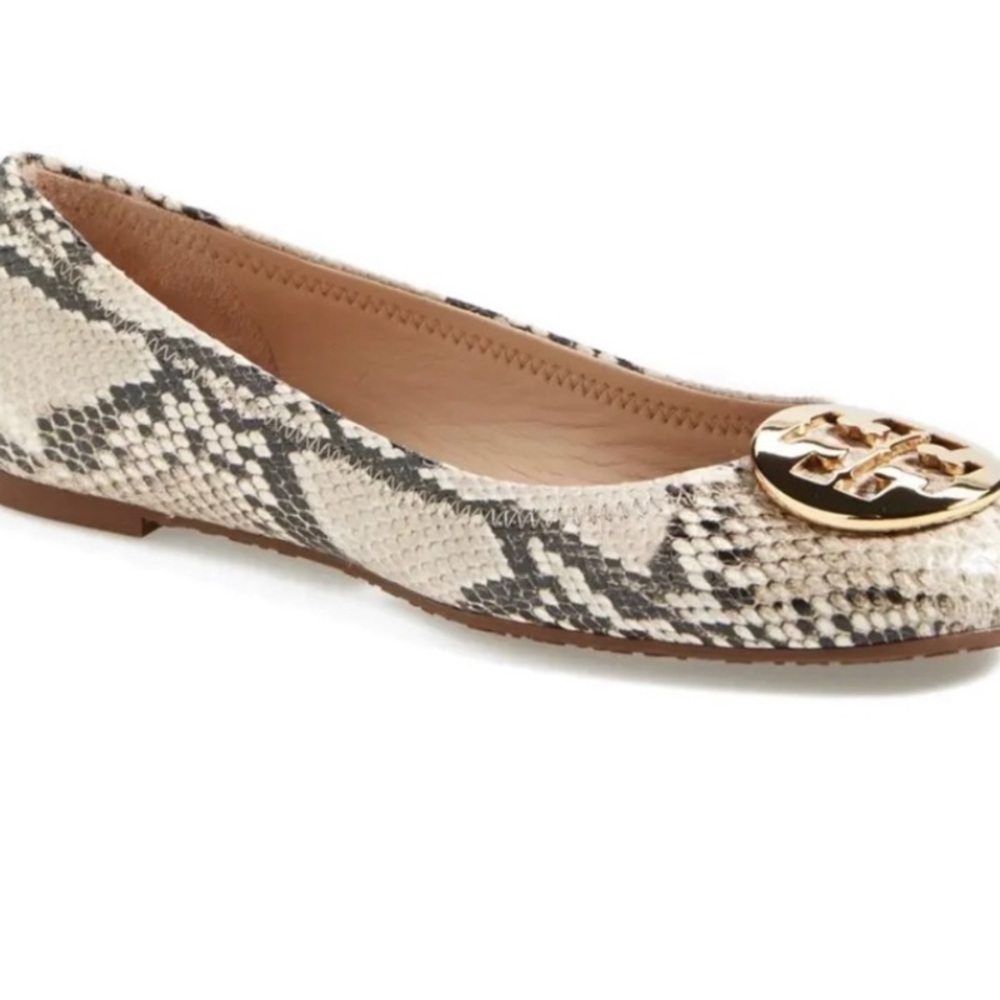 Tory Burch Snakeskin Flats